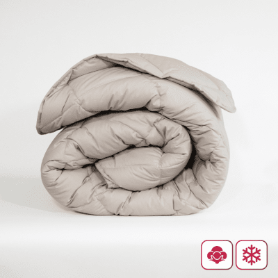 Pilotă de iarnă din bumbac, ușoară, „Paris Gri”, pentru o persoană, 150/210 cm