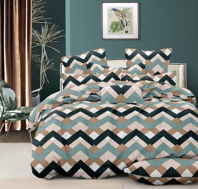 Set de pat de lux din microsatin pentru pat matrimonial Bari