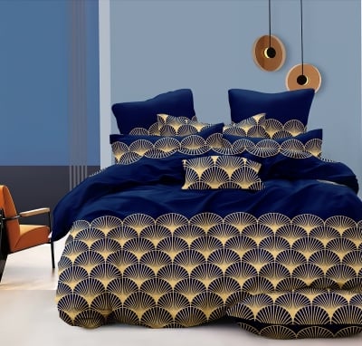 Set de pat de lux pentru pat de o persoană din microsatin Toscana