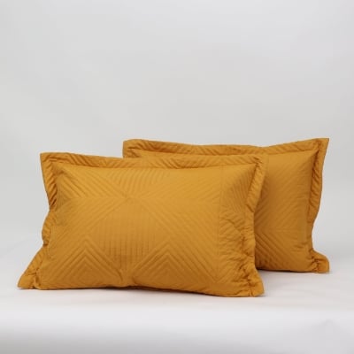 Set de 2 bucăți fețe de pernă decorative 50/70 cm. Queen Muștar