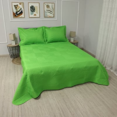 Cuvertura pentru pat dublu sau canapea Queen Verde, 220/240 cm.