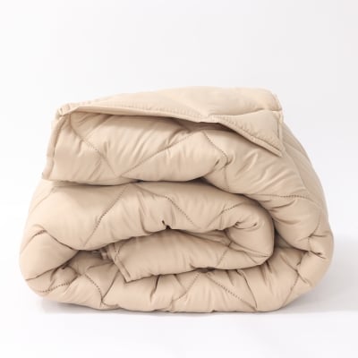 Pilotă ușoară de vară pentru pat de o persoană Elinor Cappuccino 150/210 cm