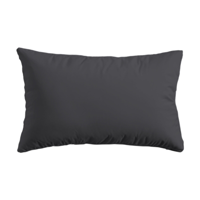 Set de 2 fețe de pernă, dimensiune 50 × 70 cm, ranforce 100% bumbac, culoare Negru V28