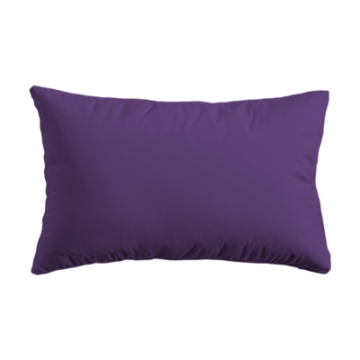 Set de 2 fețe de pernă, dimensiune 50 × 70 cm, ranforce 100% bumbac, culoare Mov închis V30