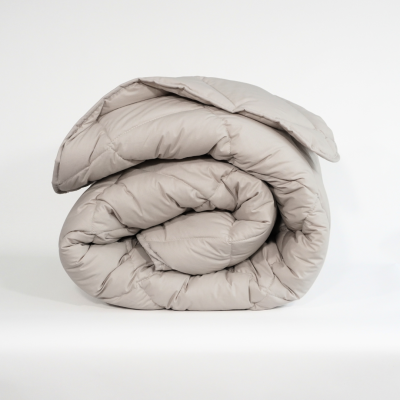 Pilotă de iarnă din bumbac, ușoară, „Paris Gri”, pentru o persoană, 150/210 cm