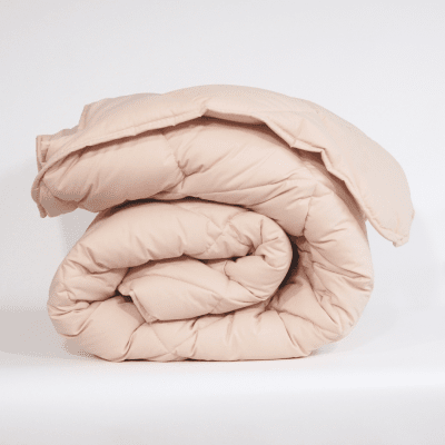 Pilotă de iarnă din bumbac, ușoară, „Paris Ecru”, pentru o persoană, 150/210 cm