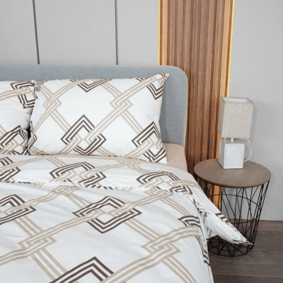 Set de lenjerie de pat Aspera, 4 piese, pentru dormitor, din 100% bumbac