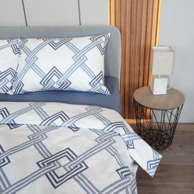 Set de lenjerie de pat Ashley, 4 piese, pentru dormitor, din 100% bumbac.