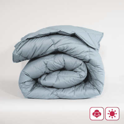 Pilotă ușoară de vară din bumbac „Paris Aqua”, dublă, 200×210 cm