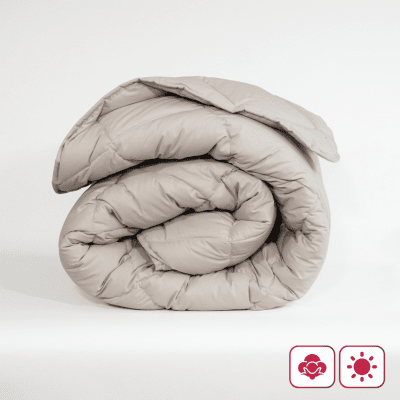 Pilotă ușoară de vară din bumbac „Paris Gri”, single, 150×210 cm