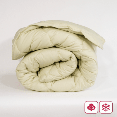 Pilotă de iarnă din bumbac, ușoară, „Paris Mentă”, pentru o persoană, 150/210 cm