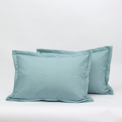 Set de 2 bucăți fețe de pernă decorative 50/70 cm. Queen Albastru deschis