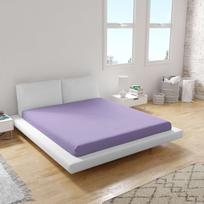 Cearșaf inferior din ranforce 100% bumbac, culoare Mov V35