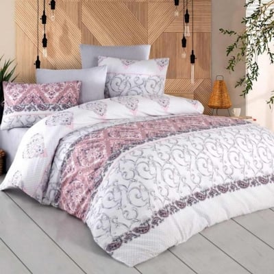 Set de pat de o persoană Belinda, 3 piese, 70% bumbac și 30% PE, Multicolor