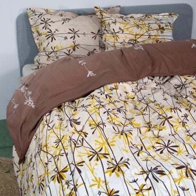Set de pat dublu cu 2 huse 100% bumbac-ranforce
