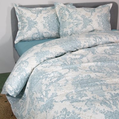 Lenjerie de pat pentru pat matrimonial 5 piese din 100% bumbac ranforce