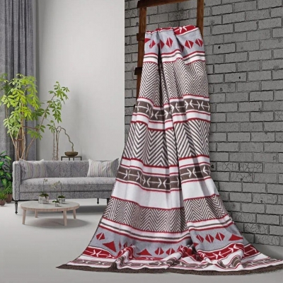Pătură cu bumbac Broderie de Crăciun, 150/200 cm