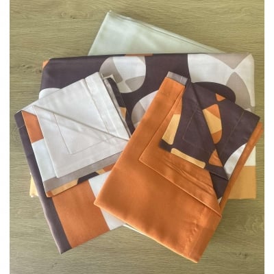 Lenjerie de pat pentru pat dublu din bumbac satinat