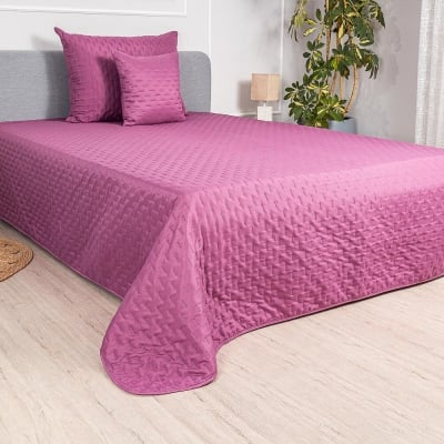 Cuvertură pentru pat dublu, pat de o persoană sau canapea, Casablanca Mov