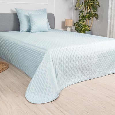 Cuvertură pentru pat dublu, pat de o persoană sau canapea, Casablanca Bleu