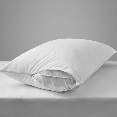 Protecție impermeabilă pentru pernă din 100% bumbac cu fermoar Premium