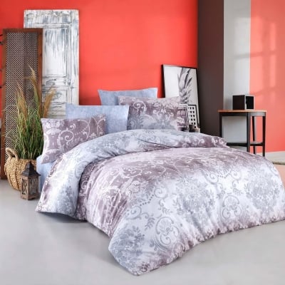 Set de pat pentru o persoană Aslim, 3 piese, 70% bumbac și 30% PE, Multicolor