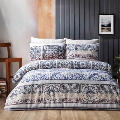 Set de pat pentru o persoană Hitit, 3 piese, 70% bumbac și 30% PE, Multicolor