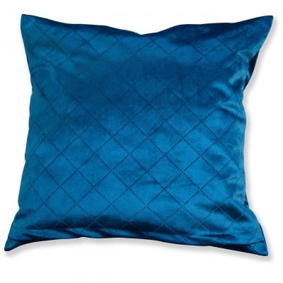Pernă decorativă 45x45 cm, catifea în culoare petrol