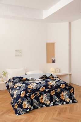 Cuvertură cu două fețe pentru pat de o singură persoană sau canapea 150/220cm. Rem