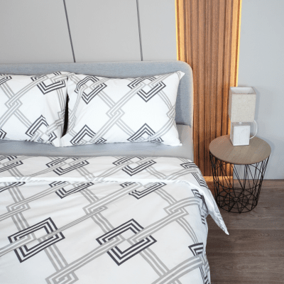 Set de lenjerie de pat Solea, 4 piese, pentru dormitor, din 100% bumbac