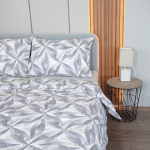 Set de lenjerie de pat Mia, 4 piese, pentru dormitor, din 100% bumbac