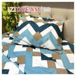 Set de pat de lux pentru pat de o persoană din microsatin Bari