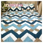 Set de pat de lux din microsatin pentru pat matrimonial Bari