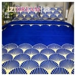 Set de pat de lux pentru pat de o persoană din microsatin Toscana