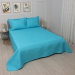 Cuvertura pentru pat dublu sau canapea Queen Turcoaz, 220/240 cm.