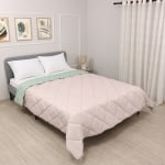 Pilotă ușoară de vară pentru pat de o persoană Elinor Roz pal/Mentă 200/210 cm