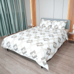 Set de lenjerie de pat Aspera, 4 piese, pentru dormitor, din 100% bumbac