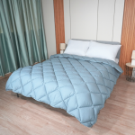 Pilotă ușoară de vară din bumbac „Paris Aqua”, dublă, 200×210 cm