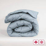 Pilotă de iarnă din bumbac, ușoară, „Paris Aqua”, pentru o persoană, 150/210 cm