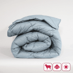 Pilotă de vară din lână „Merino Light Аcvă”, o persoană 150/210 cm