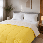 Pilotă ușoară Sherpa Cozy Galbenă 150/210 cm
