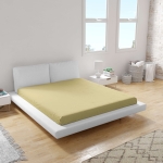 Cearșaf inferior din ranforce 100% bumbac, culoare Galben deschis V04