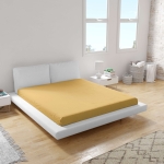 Cearșaf inferior din ranforce 100% bumbac, culoare Galben V06