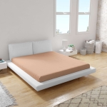 Cearșaf inferior din ranforce 100% bumbac, culoare Piersică V07