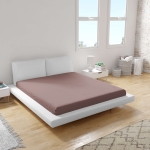 Cearșaf inferior din ranforce 100% bumbac, culoare Ocru V100