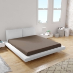 Cearșaf inferior din ranforce 100% bumbac, culoare Moka V27