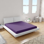 Cearșaf inferior din ranforce 100% bumbac, culoare Mov închis V30