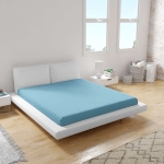 Cearșaf inferior din ranforce 100% bumbac, culoare Turcoaz V34