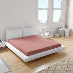 Cearșaf inferior din ranforce 100% bumbac, culoare Coral V41