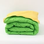 Pilotă de vară ușoară pentru pat de o persoană Elinor Galben/Verde 150/210 cm